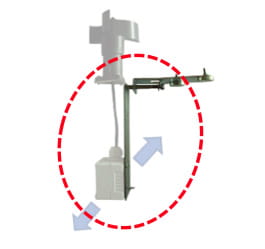 Wspornik do mocowania wiatromierza 4403 VHR SLB