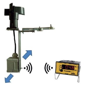 Zestaw wiatromierz z wyświetlaczem: Anemo 4403 VHR + moduł RF + WM-44P RF